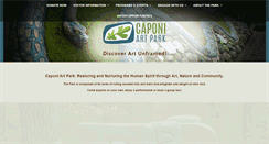 Desktop Screenshot of caponiartpark.org