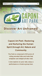 Mobile Screenshot of caponiartpark.org