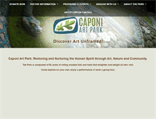 Tablet Screenshot of caponiartpark.org